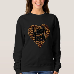 Lash Tech Leo Leopard Heart Eyelash Lash Tech Sweatshirt