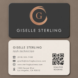 Lash Technician QR Code Business Card