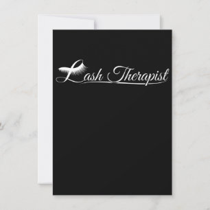 Lash Therapist Eyelash Lover Lash Tech L Thank You Card