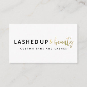 Lashed Up & Beauty Business Cards