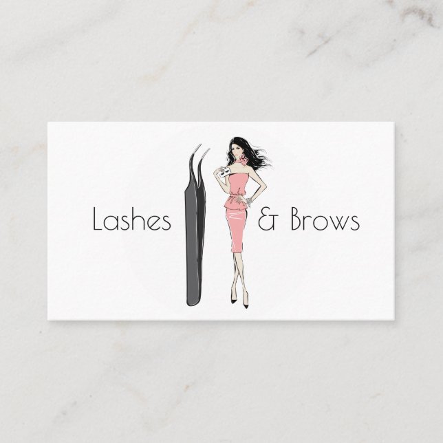 Lashes and Brows Business Card (Front)