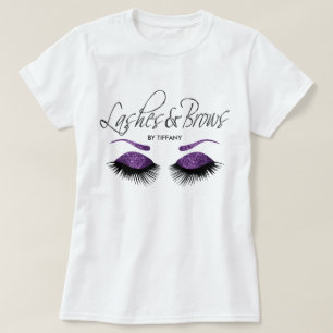 Lashes and Brows -  Purple T-Shirt