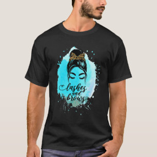 Lashes And Brows Threading Esthetician Beautician T-Shirt