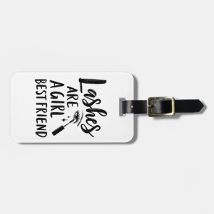 Lashes Are a Girl’s Best Friend Make Up Luggage Tag