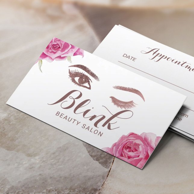 Lashes Beauty Salon Elegant Floral Appointment (Creator Uploaded)
