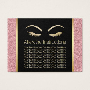 Lashes & Brow Makeup Artist Aftercare Instructions