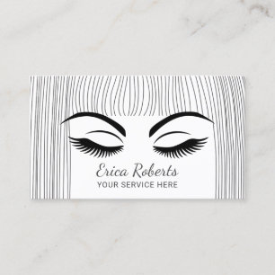 Lashes & Brows Beauty Girl Salon Business Card