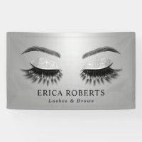 Lashes & Brows Beauty Salon Modern Silver