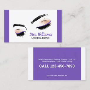 👁️ Lashes & Brows Business Card