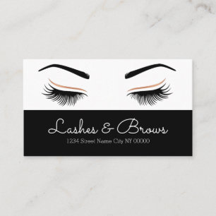 Lashes & Brows Business Card