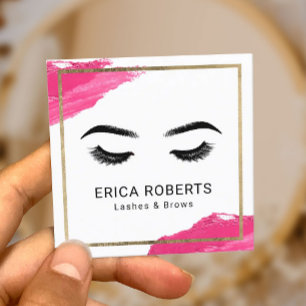 Lashes & Brows Makeup Artist 12 Punches Loyalty Card