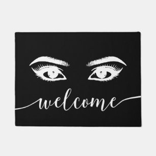 Lashes & Brows Makeup Artist Beauty Salon Welcome Doormat