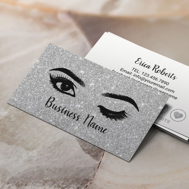 Lashes Brows Makeup Artist Silver Glitter Loyalty (Creator Uploaded)
