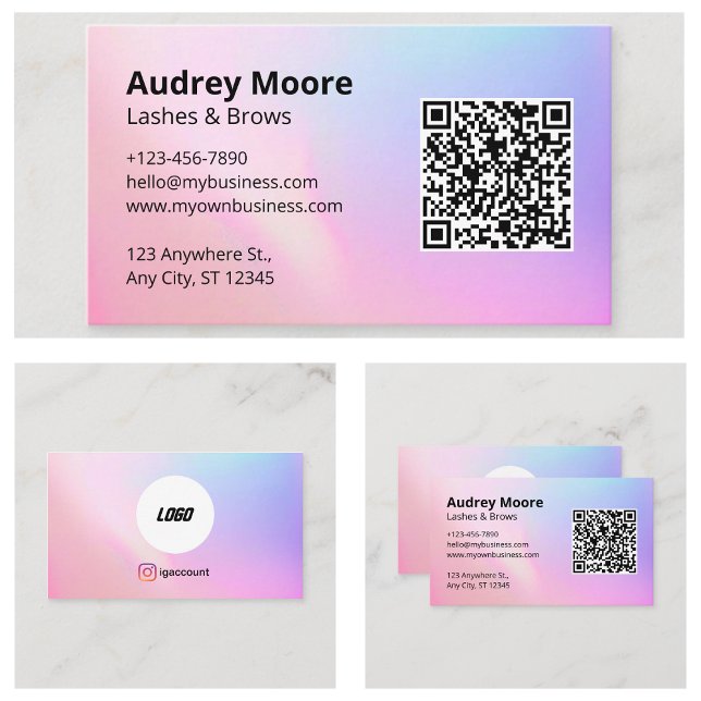 Lashes Brows Professional Lash Tech Business Card (Lashes Brows Professional Lash Tech Business Card
)