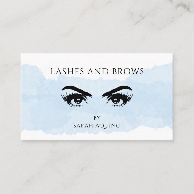 Lashes Brows Specialist  Business Card (Front)