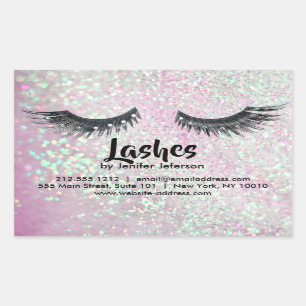 Lashes business card Sticker