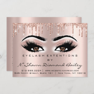 Lashes Extension Aftercare Instruction Brown Eyes Invitation