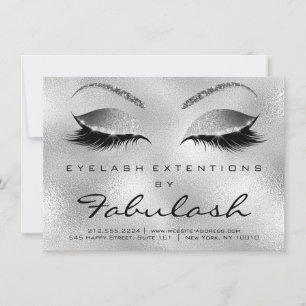 Lashes Extension Aftercare Instruction Silver Gray