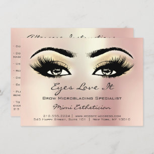Lashes Extension Aftercare Instructions Gold Rose Invitation