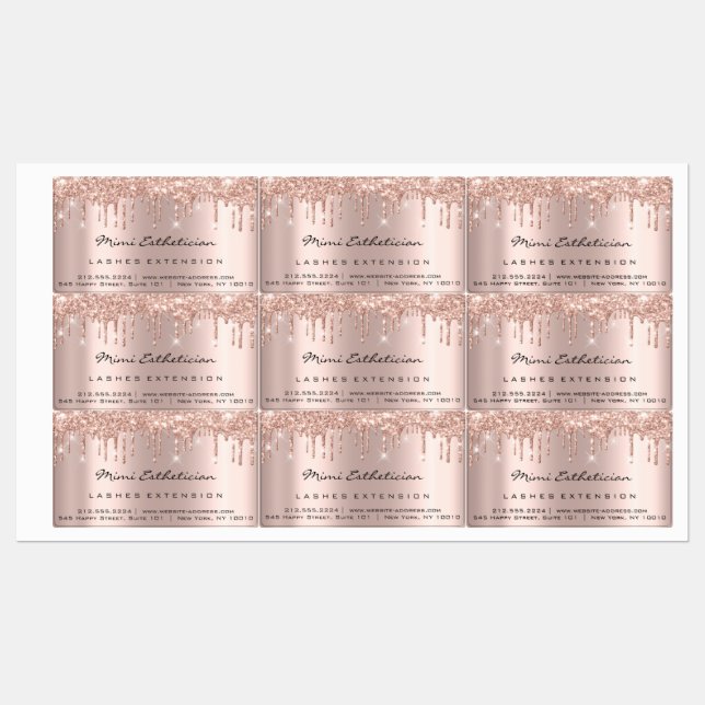 Lashes Extension Makeup Artist Drips Cosmetic Rose (Sheet)