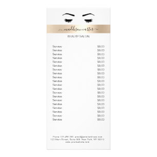 Lashes Eye Brow Flyer Rack Card