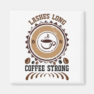 lashes long coffee strong magnet