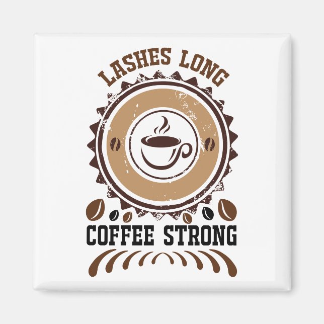 lashes long  coffee strong magnet (Front)