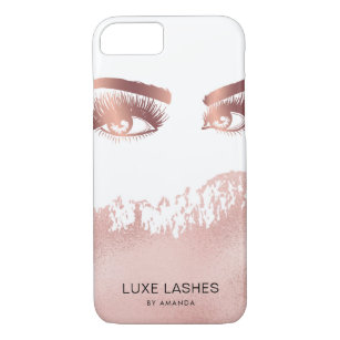 Lashes Makeup artist Beauty Eyes Rose Gold Case-Mate iPhone Case