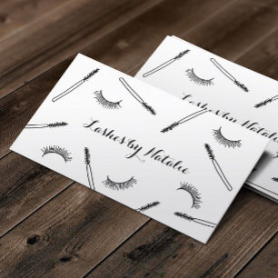 Lashes Makeup Artist Cute Eyelash Salon Business Card
