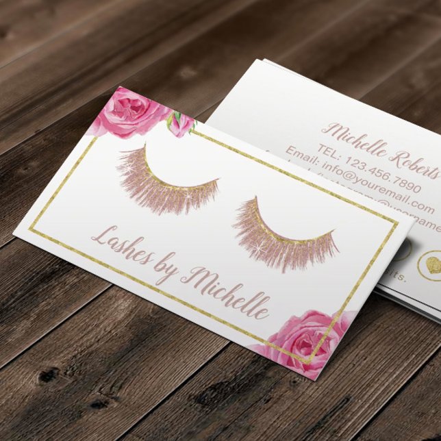 Lashes Makeup Artist Elegant Floral Loyalty (Creator Uploaded)
