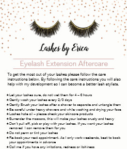 Makeup Aftercare Leaflet - Mugeek Vidalondon