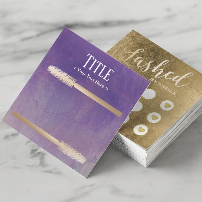 Lashes Makeup Artist Gold & Purple Loyalty Punch (Creator Uploaded)