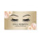 Lashes Makeup Artist Modern Floral Gold Salon
