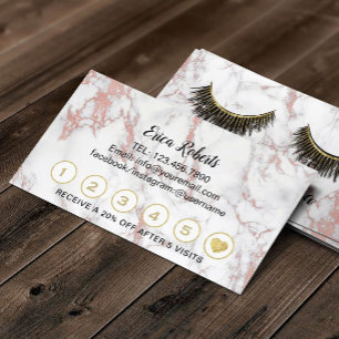 Lashes Makeup Artist Rose Gold Marble Loyalty