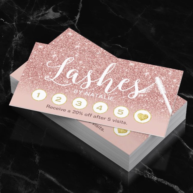 Lashes Makeup Artist Rose Gold Ombre Loyalty Punch (Creator Uploaded)