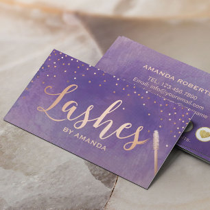 Lashes Makeup Artist Rose Gold Purple Loyalty