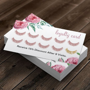 Lashes Makeup Artist Watercolor Floral Loyalty