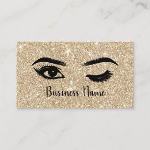 Lashes Makeup Artist Wink Eye Gold Sparkle Loyalty