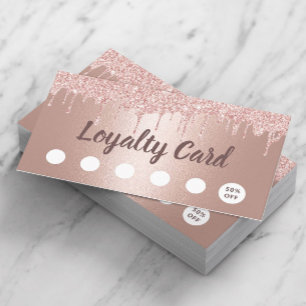 Lashes Makeup Hair Salon Rose Gold Drips Loyalty