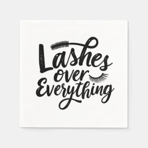Lashes Over Anything Eye liner Make up Girlies Napkin
