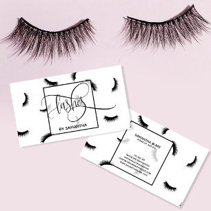 Lashes Pattern Lots of Lashes Eyelash Lash Artist Business Card