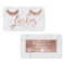 lashes rose gold typography white marble media