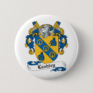 Lashley Family Crest 6 Cm Round Badge