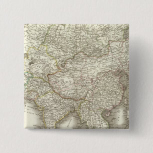L'Asie - Asia 15 Cm Square Badge
