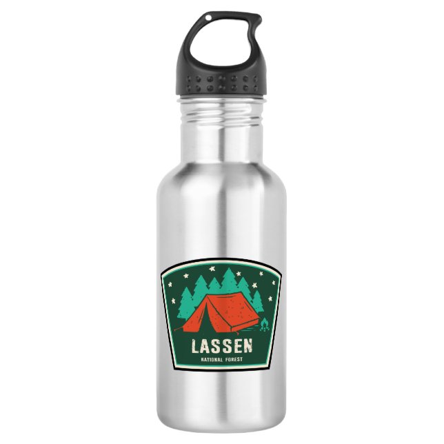 Lassen National Forest Camping 532 Ml Water Bottle (Front)