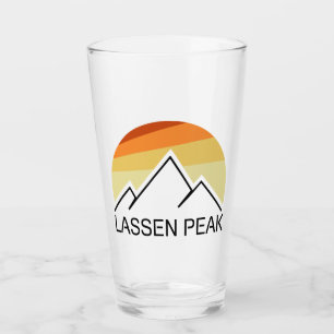 Lassen Peak California Retro Glass