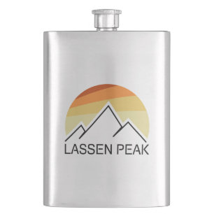 Lassen Peak California Retro Hip Flask