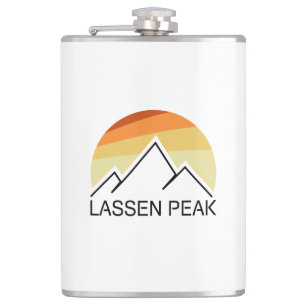 Lassen Peak California Retro Hip Flask