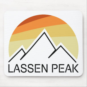 Lassen Peak California Retro Mouse Mat