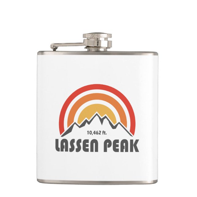 Lassen Peak Hip Flask (Front)